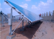 Ground mounter solar panels at Albergat Airport